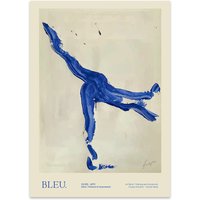 The Poster Club - Bleu von Lucrecia Rey Caro, 50 x 70 cm von The Poster Club ApS
