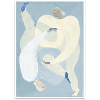 The Poster Club - Hold You - Blue von Sofia Lind, 30 x 40 cm von The Poster Club ApS
