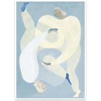 The Poster Club - Hold You - Blue von Sofia Lind, 50 x 70 cm von The Poster Club ApS