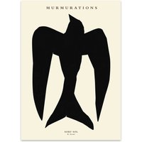 The Poster Club - Murmurations Sort Sol von By Garmi, 50 x 70 cm von The Poster Club ApS