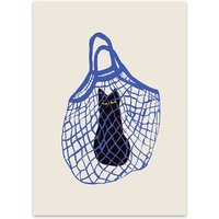 The Poster Club - The Cat’s In The Bag von Chloe Purpero Johnson, 30 x 40 cm von The Poster Club ApS
