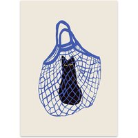 The Poster Club - The Cat’s In The Bag von Chloe Purpero Johnson, 50 x 70 cm von The Poster Club ApS