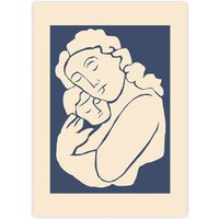 The Poster Club - Woman with Child von by Garmi, 40 x 50 cm von The Poster Club ApS