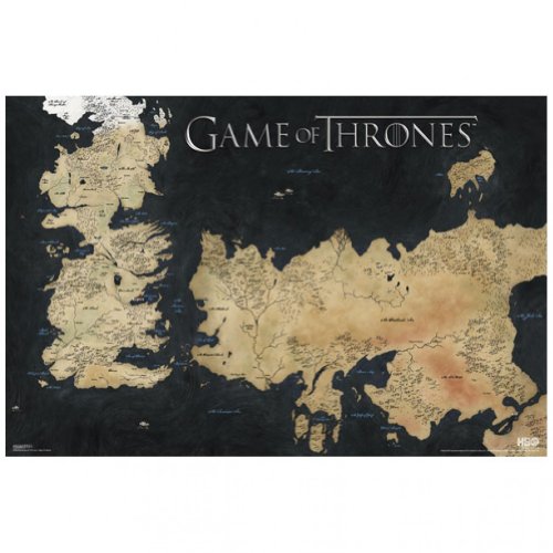 Pyramid Game of Thrones Poster, Weste Wall-Karte von Pyramid America