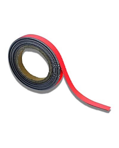 Magnetstreifen, abwischbar, 15 mm x 10 m, Rot von The Products Store