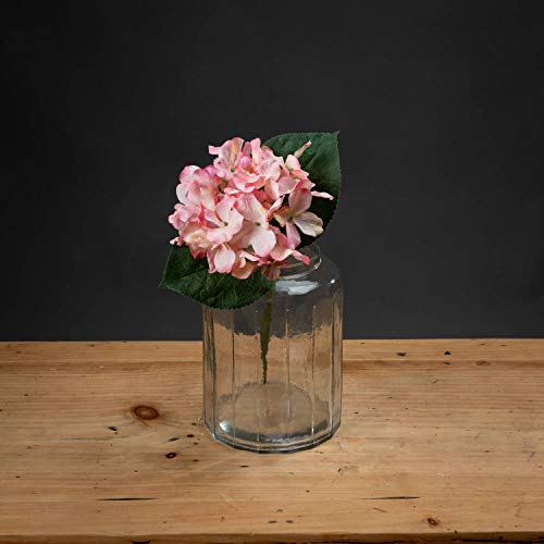 The Recipe Hortensie, Kunststoff, Rosa, 14.7 cm von Hill Interiors