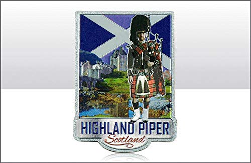 Highland Piper Foil Stamped Magnet - NA - One Size von Elgate