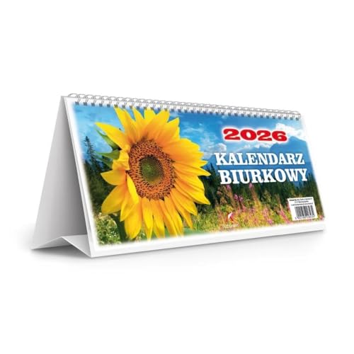 Kalendarz 2026 Biurkowy Stojący 24 x 11 cm Polski Kalendarz 2026 Organizer Terminarz Datownik von The Screwed