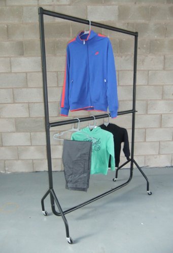 The Shopfitting Shop Doppel-Kleiderstange, ca. 122 x 198 cm von The Shopfitting Shop