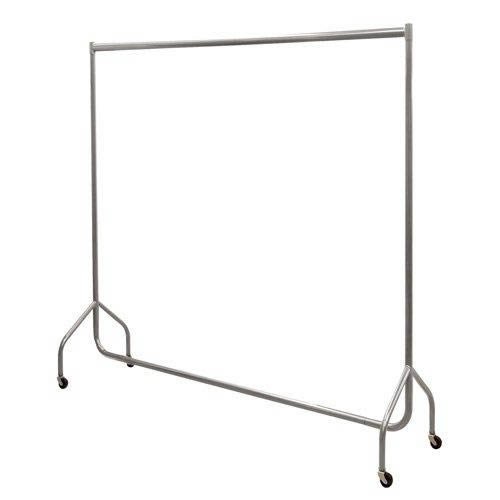 The Shopfitting Shop Heavy Duty Silber Grau Kleiderstange 2 FT lang x 5 ft hohe Garment Speicher Rack 32 mm Stahlrohr The Shopfitting Shop Heavy Duty Silber Grau Kleiderstange 2 FT lang x 5 ft hohe Garment Speicher Rack 32 mm Stahlrohr von The Shopfitting Shop