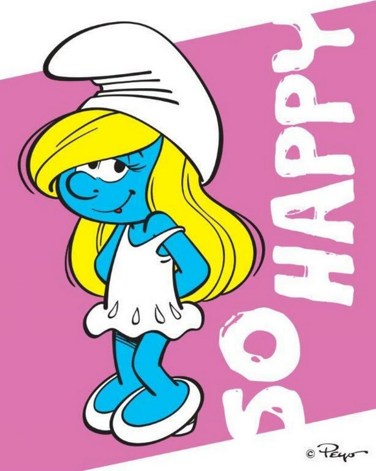 Kinderdecke The Smurfs Fleecedecke Kuscheldecke 120 x 150 cm, The Smurfs von The Smurfs