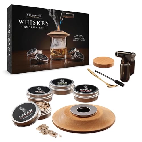 Connoisseur Creations Whiskey Smoker Set | Holzbrennzubehör Aromaset von Connoisseur Creations