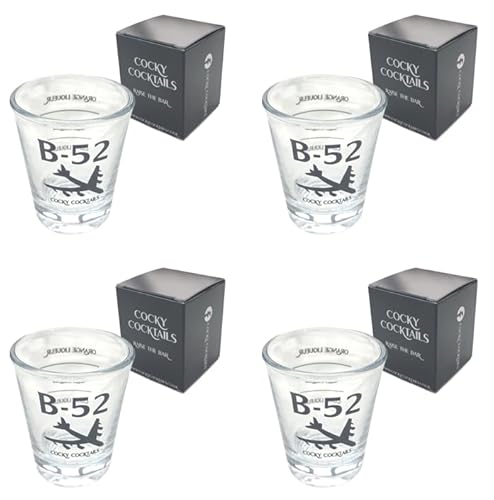 The Spice Specialist B-52 Cocktail-Schnapsgläser, 4 Stück, Design von Cocky Cocktails, einzeln verpackt, perfekt für Mixologen und Cocktail-Enthusiasten von The Spice Specialist