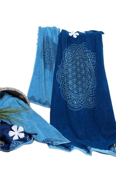 The Spirit of OM Frotteetücher "Happy Flower of Life", versch. Farben und Größen von The Spirit of OM