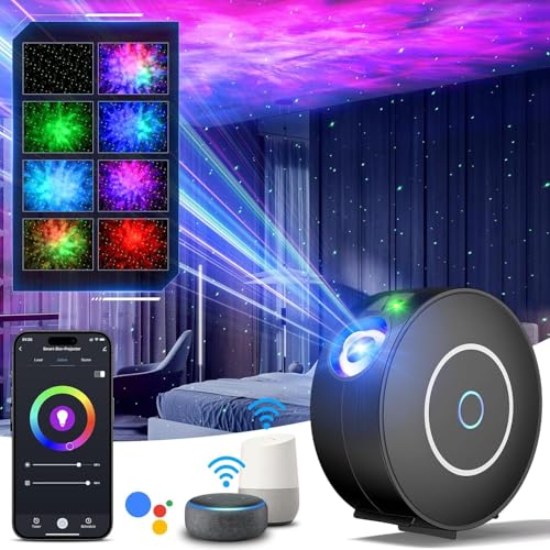 The Three Musketeers LED Sternenhimmel Projektor, WiFi Projektor Galaxy Sternenlicht Kinder mit Sprachsteuerung von Alexa/Smart Life App, für Kinder/Schlafzimmer/Party The Three Musketeers LED Sternenhimmel Projektor, WiFi Projektor Galaxy Sternenlicht Kinder mit Sprachsteuerung von Alexa/Smart Life App, für Kinder/Schlafzimmer/Party von The Three Musketeers