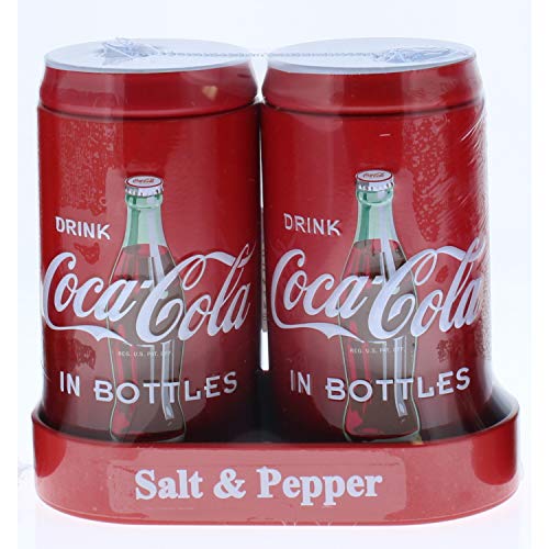 Coca-Cola Salz- und Pfefferstreuer mit Behälter, Zinn, Salz- und Pfefferstreuer, 3312191 von The Tin Box Company