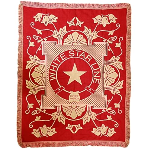 RMS Titanic Third Class Replica Throw Blanket was Recovered from The Wreck of RMS Titanic, Twin von The Titanic Store