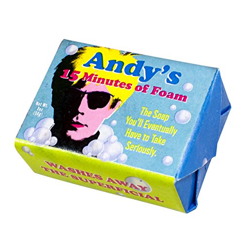 Andy Warhol's 15 Minutes of Foam Bath Soap - 1 Mini Bar of Soap - Made in The USA Andy Warhol's 15 Minutes of Foam Bath Soap - 1 Mini Bar of Soap - Made in The USA von The Unemployed Philosophers Guild