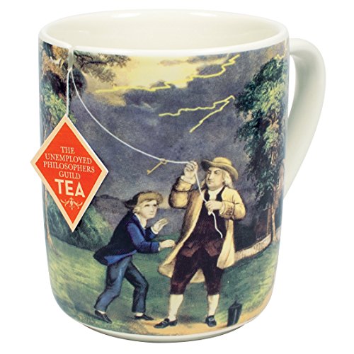 Benjamin Franklin Electrici-Tea Mug - Erstellen Sie Franklins berühmtes Experiment mit Ihrem Tee - in einer lustigen Geschenkbox von The Unemployed Philosophers Guild
