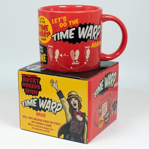 The Unemployed Philosophers Guild Rocky Horror Show Time Warp Tasse – ikonische Zitate und Bilder aus dem klassischen Kultlied, kommt in einer lustigen Geschenkbox, 400 ml von The Unemployed Philosophers Guild