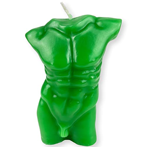 Body Candle Men green - Magische Kerze mit Ritual Anleitung - Voodoo, Hexerei - Geld und Erfolg anziehen von The Voodoo Shop