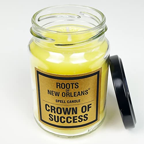 Roots Candle Crown of Success - Magische Kerze im Glas mit detailierter Ritualanleitung - Mega Erfolg - Hoodoo, Voodoo, Conjure von The Voodoo Shop
