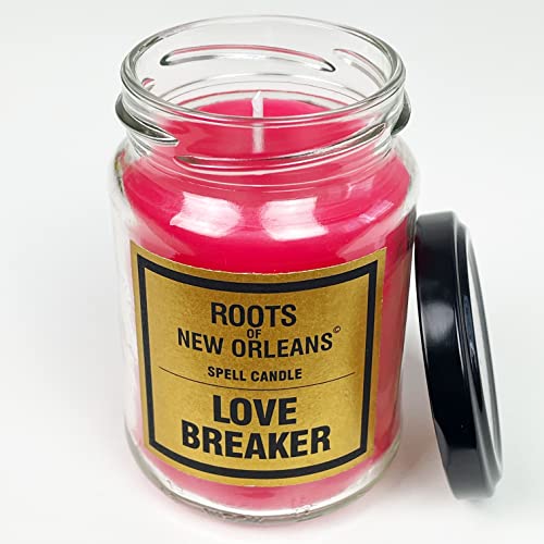 Roots Candle Love Breaker - Magische Kerze im Glas mit detailierter Ritualanleitung - Liebe brechen, Trennung - Hoodoo, Voodoo, Conjure von The Voodoo Shop