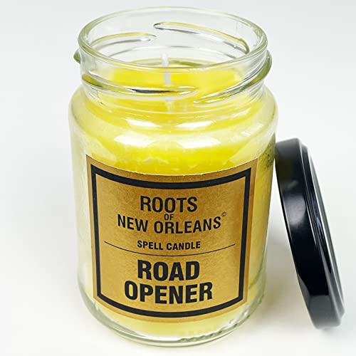 Roots Candle Road Opener - Magische Kerze im Glas mit detailierter Ritualanleitung - Chancen und Möglichkeiten anziehen - Hoodoo, Voodoo, Conjure von The Voodoo Shop