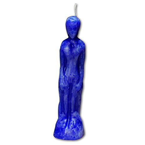 Voodoo Kerze Mann blau | Hoodoo - Conjure Candle Loyal Men, Husband Treuer Ehemann Treuezauber von The Voodoo Shop