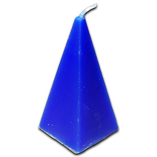Voodoo Pyramiden Kerze blue - Fast Luck - Ritualkerze mit Anleitung - Hoodoo, Conjure - Schnelles Glück von The Voodoo Shop