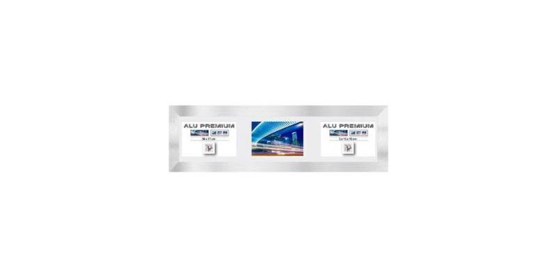 The Wall - the art of framing AG Bilderrahmen Aluminiumrahmen Quattro silber, 17 x 56 cm von The Wall - the art of framing AG