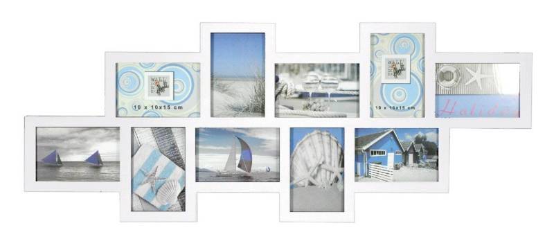 The Wall - the art of framing AG Bilderrahmen Bilderrahmen GALLERY 10 Fotos, weiß, 80 x 38 cm von The Wall - the art of framing AG