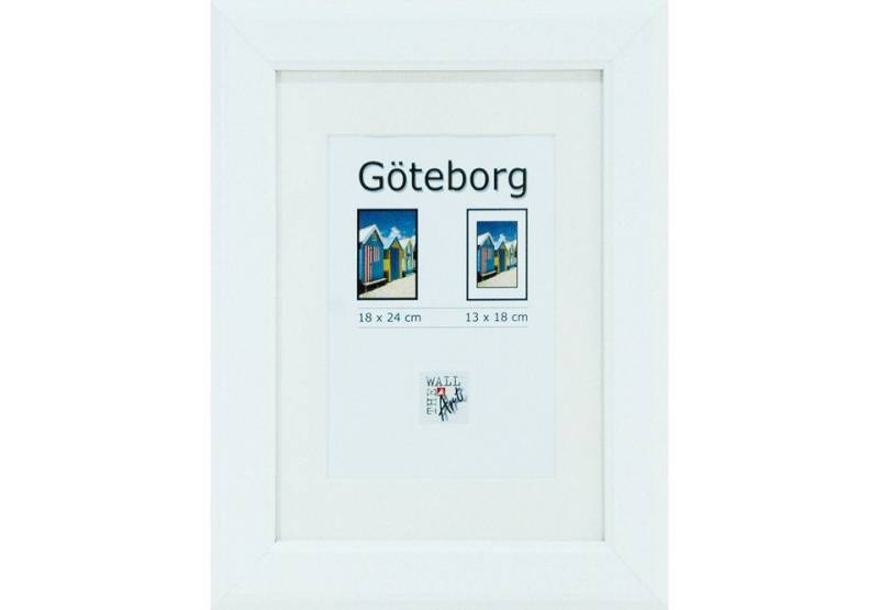 The Wall - the art of framing AG Bilderrahmen Holz Bilderrahmen Göteborg weiß, 18 x 24 cm von The Wall - the art of framing AG
