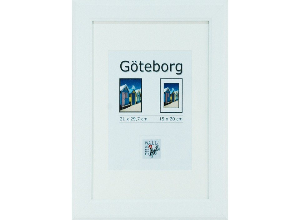 The Wall - the art of framing AG Bilderrahmen Holz Bilderrahmen Göteborg weiß, 21 x 29,7 cm von The Wall - the art of framing AG