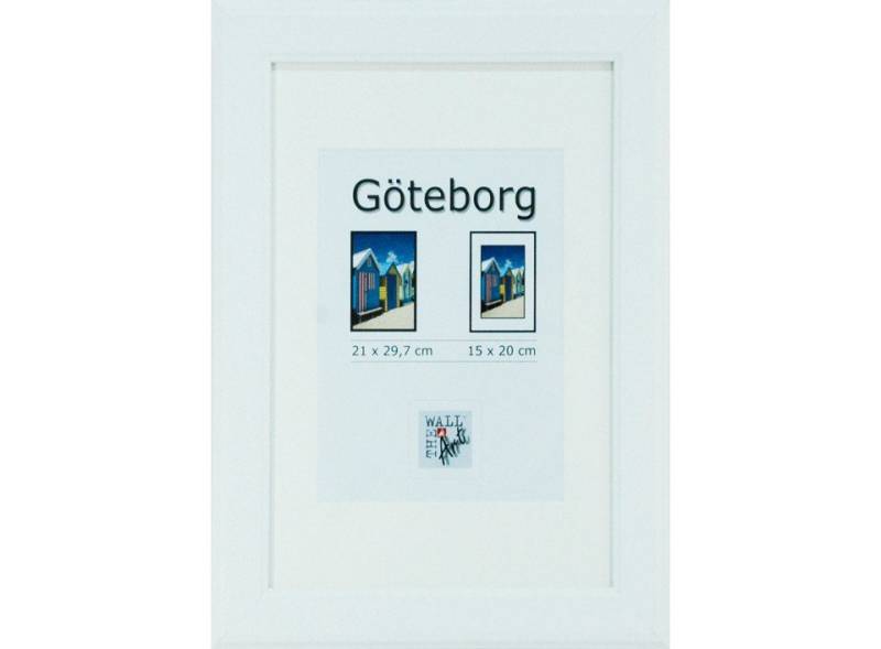 The Wall - the art of framing AG Bilderrahmen Holz Bilderrahmen Göteborg weiß, 21 x 29,7 cm von The Wall - the art of framing AG
