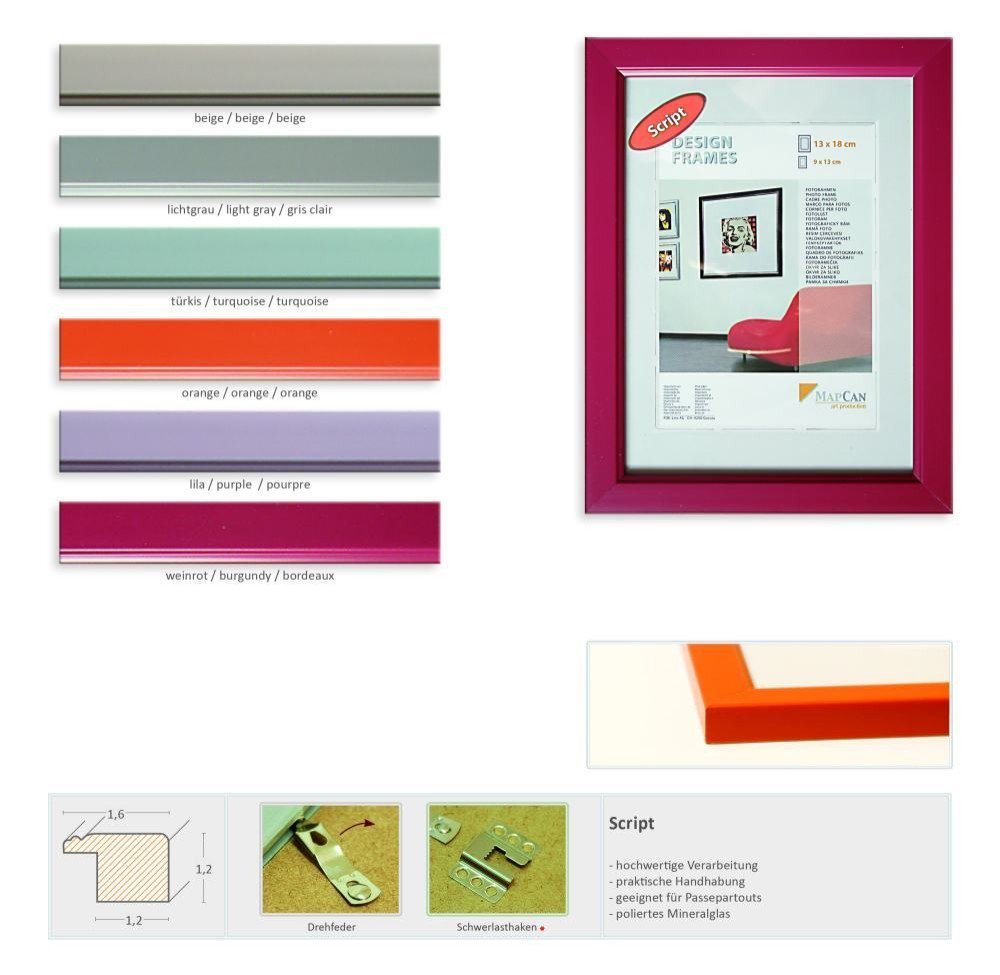 The Wall - the art of framing AG Bilderrahmen Holz Bilderrahmen Script schwarz 30 x 40 cm The Wall - the art of framing AG Bilderrahmen Holz Bilderrahmen Script schwarz 30 x 40 cm von The Wall - the art of framing AG