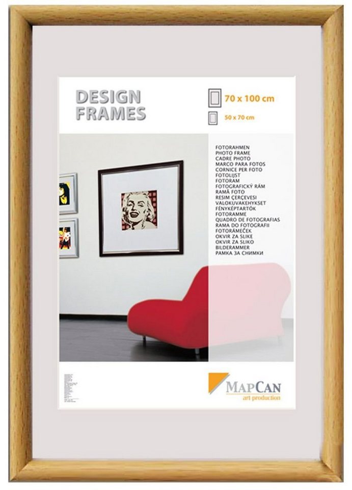 The Wall - the art of framing AG Bilderrahmen Kunststoff Bilderrahmen Design Frames buche, 18 x von The Wall - the art of framing AG