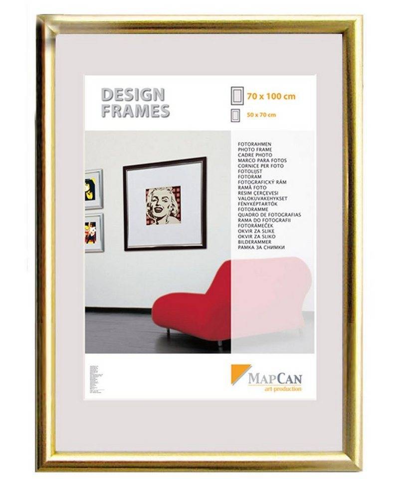 The Wall - the art of framing AG Bilderrahmen Kunststoff Bilderrahmen Design Frames gold, 10,5 x von The Wall - the art of framing AG