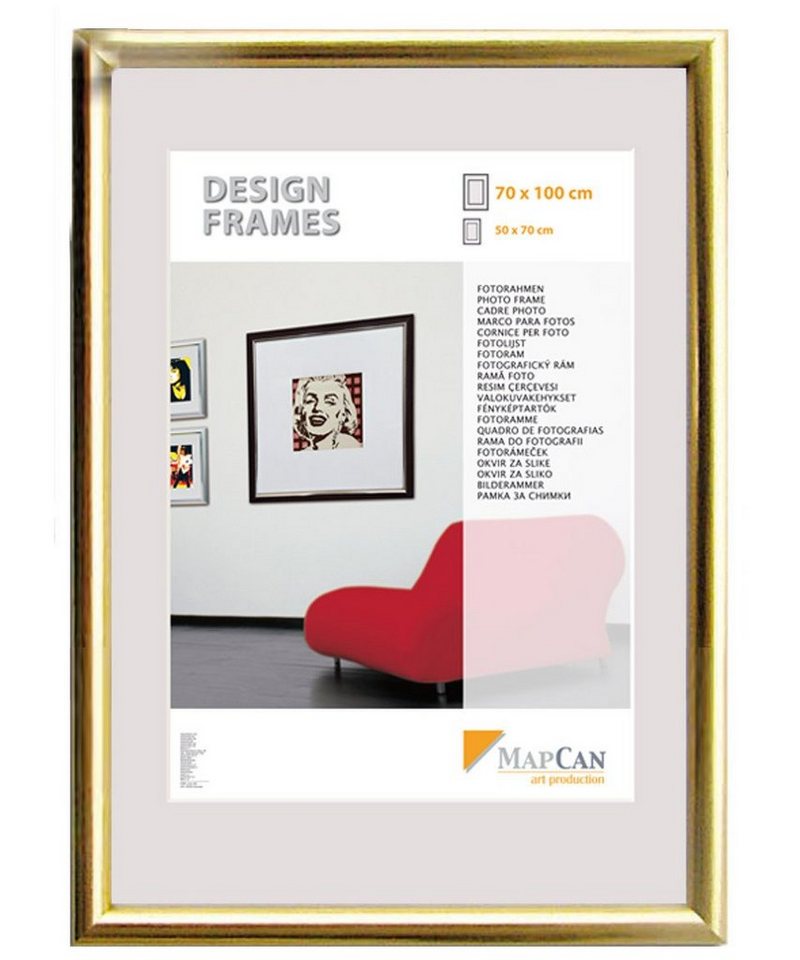 The Wall - the art of framing AG Bilderrahmen Kunststoff Bilderrahmen Design Frames gold, 21 x von The Wall - the art of framing AG