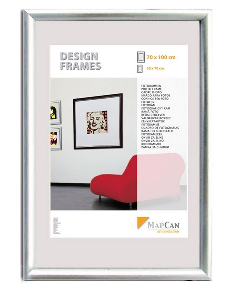 The Wall - the art of framing AG Bilderrahmen Kunststoff Bilderrahmen Design Frames silber, 50 x The Wall - the art of framing AG Bilderrahmen Kunststoff Bilderrahmen Design Frames silber, 50 x von The Wall - the art of framing AG