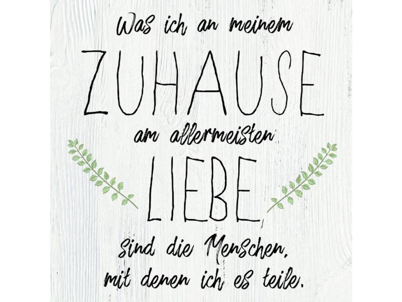 The Wall - the art of framing AG Wandbild Deco-Block Bild - Zuhause 39 x 39 cm, Sprüche The Wall - the art of framing AG Wandbild Deco-Block Bild - Zuhause 39 x 39 cm, Sprüche von The Wall - the art of framing AG