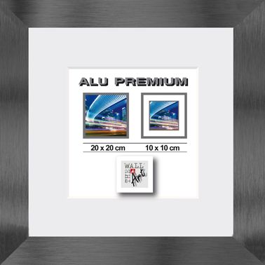 Aluminiumrahmen Quattro schwarz, 20 x 20 cm von The Wall