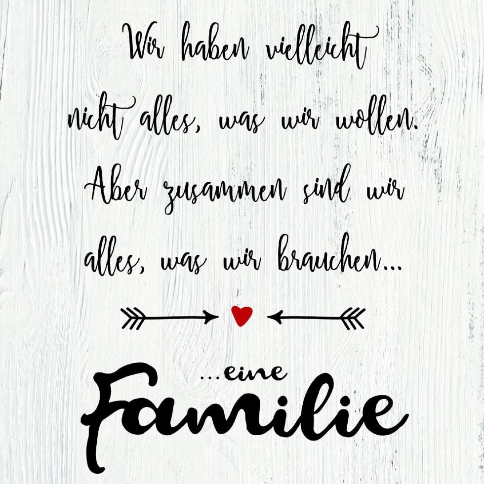 Deco-Block Bild - Familie 39 x 39 cm von The Wall