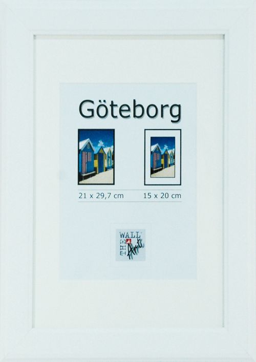 Holz Bilderrahmen Göteborg weiß, 21 x 29,7 cm von The Wall