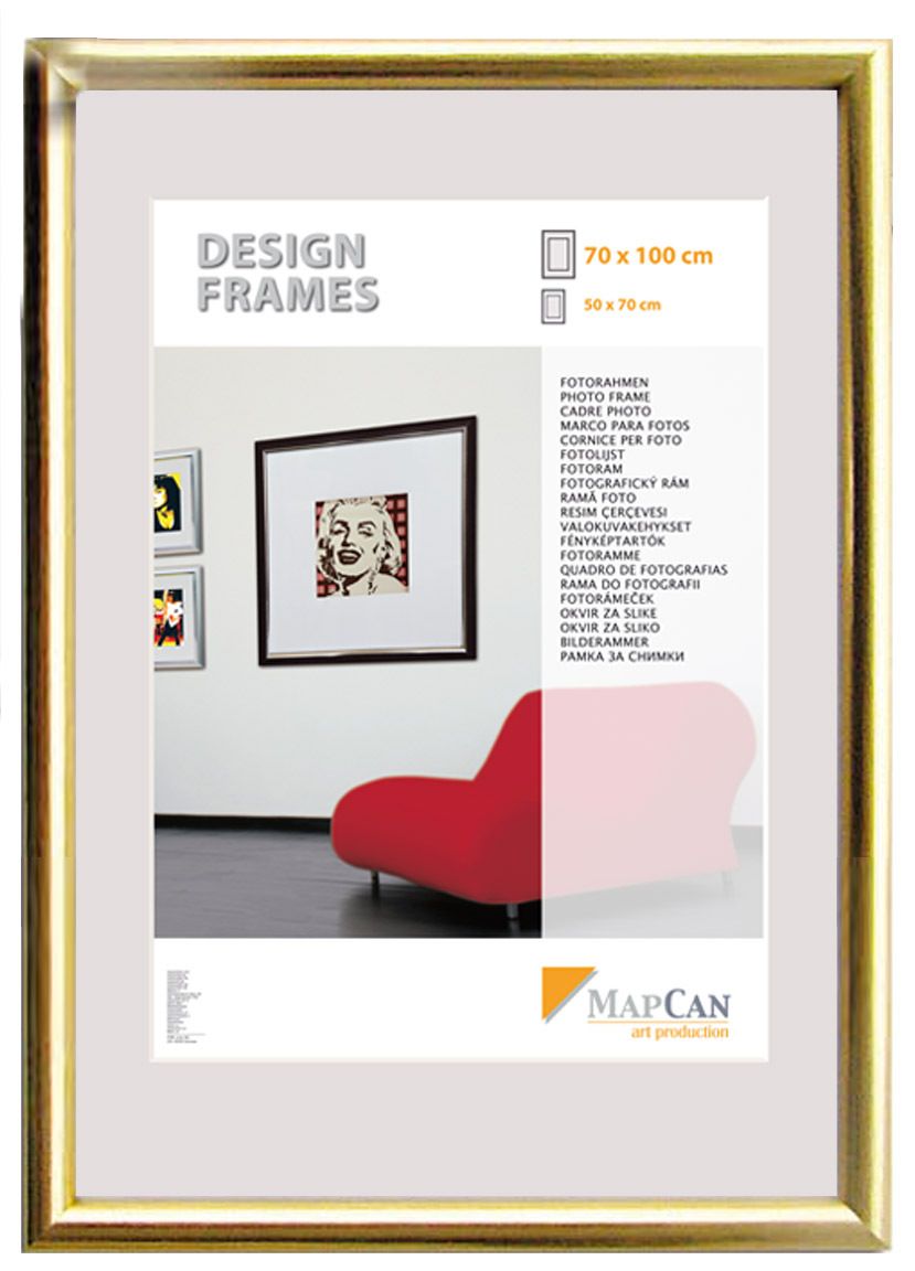 Kunststoff Bilderrahmen Design Frames gold, 10,5 x 15 cm von The Wall