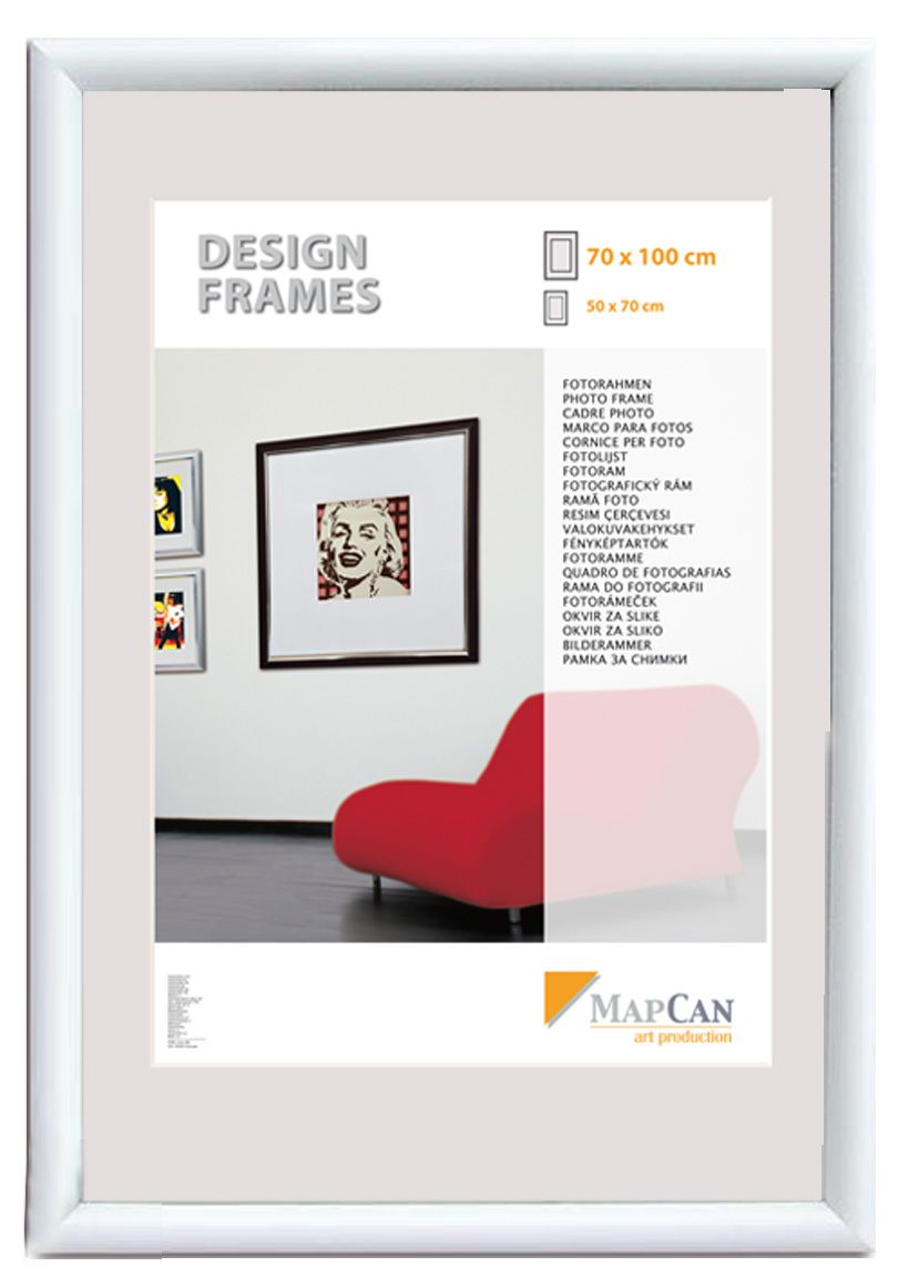 Kunststoff Bilderrahmen Design Frames weiß, 18 x 24 cm von The Wall