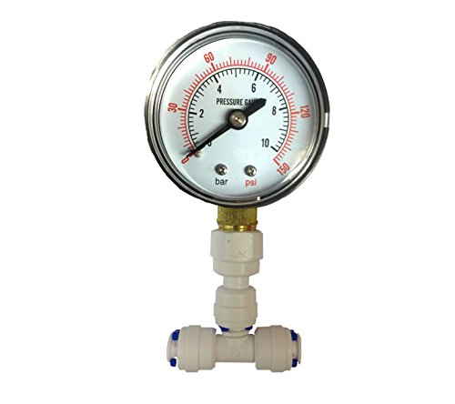 The Water Filter Men Pressure Gauge For Aquarium Ro Reverse Osmosis System With 1/4 by The Water Filter Men von The Water Filter Men