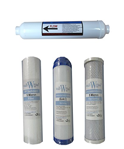 Umkehrosmose Wasserfilter System Filter Set (4 Filter / Jährliche Ersatz ro Wasserfilter) von The Water Filter Men