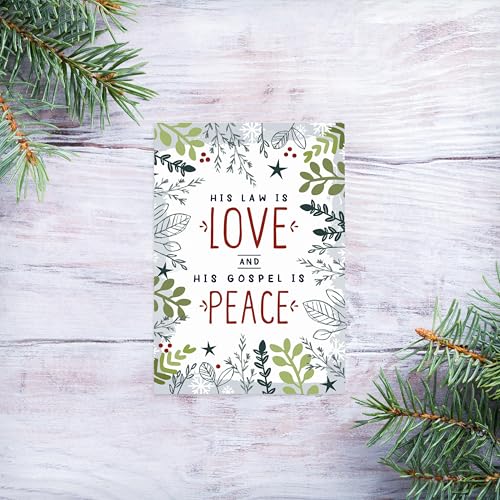 Weihnachtsmagnet mit Aufschrift "His Law is Love" Weihnachtsmagnet mit Aufschrift "His Law is Love" von The Wee Sparrow