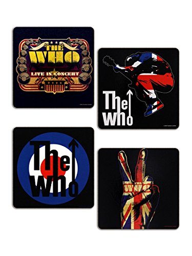 The Who Coasters: 4 Piece Coaster Set in Presentat von The Who